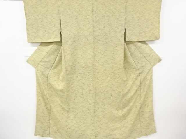 JAPANESE KIMONO / VINTAGE TSUKESAGE KOMON KIMONO / SILK / ROUGH WAVE